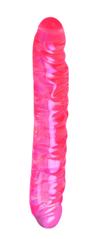 Translucence 12 inch veined double dildo