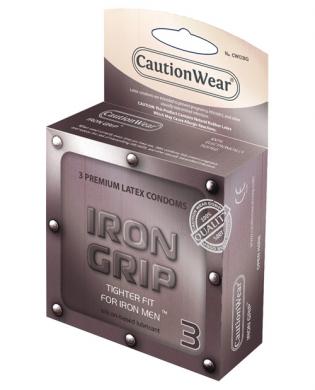 Caution wear iron grip snug fit - pack of 3