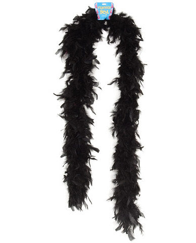 Feather boa 72in - black