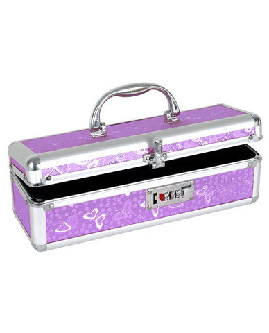 Lockable vibrator case - purple