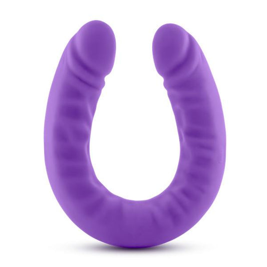 Ruse 18 inches Silicone Slim Double Dong Purple