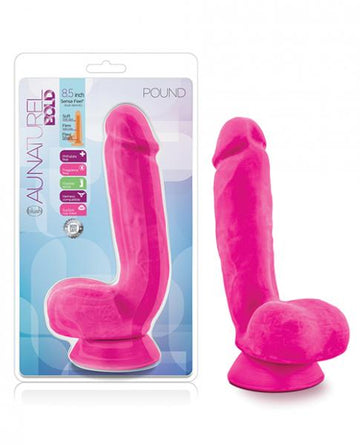 Au Naturel Bold Pound 8.5 In Dildo Pink