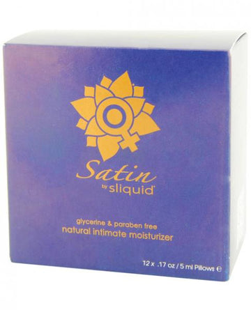 Sliquid Satin Lube Cubes .17oz Pillow 12 Count