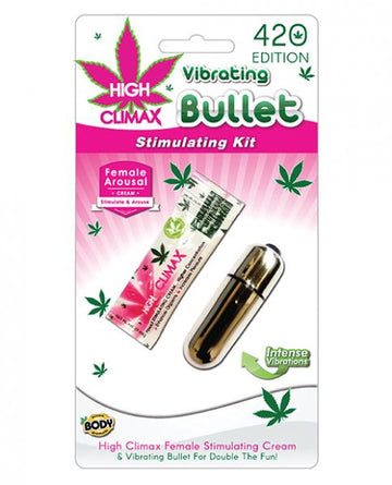 High Climax Vibrating Bullet Stimulating Kit Silver