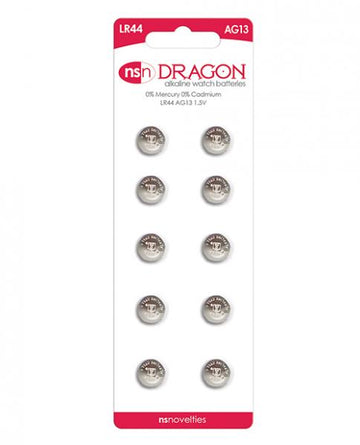 Dragon Alkaline Batteries Size AG13/LR44 10 Pack