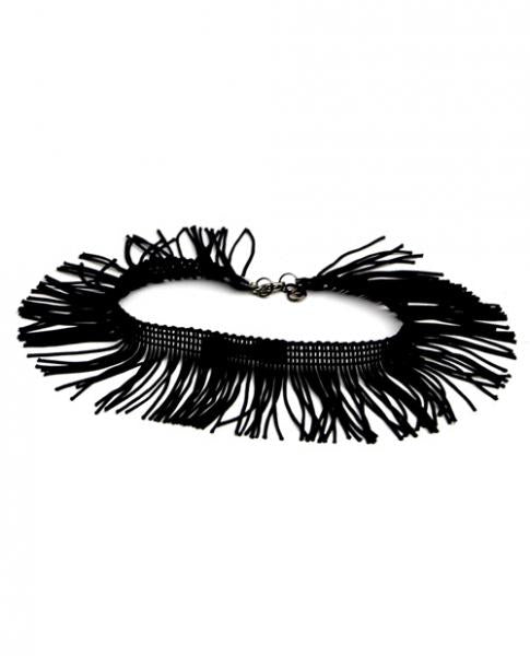 Tyes By Tara Fringe Benefits Bowtye Black Choker