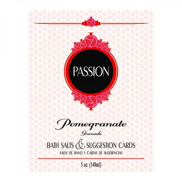 Passion Bath Salts &amp; Suggestion Cards - Pomegranate