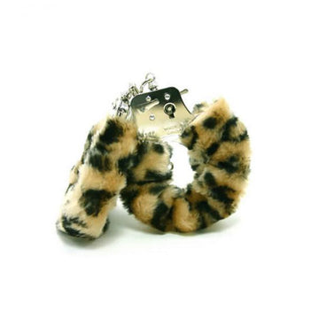 Plush Love Cuffs Leopard Handcuffs