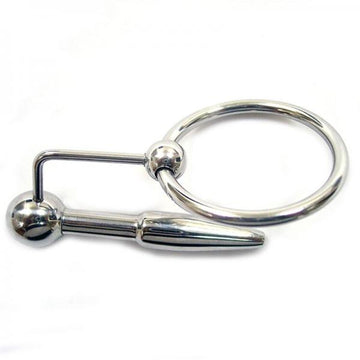 Stainless Steel Urethral Probe &amp; Cock Ring