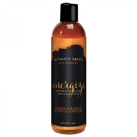 Intimate Earth Energize Massage Oil 4oz