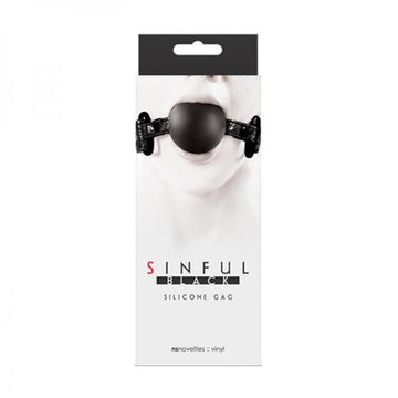 Sinful Soft Silicone Gag Black