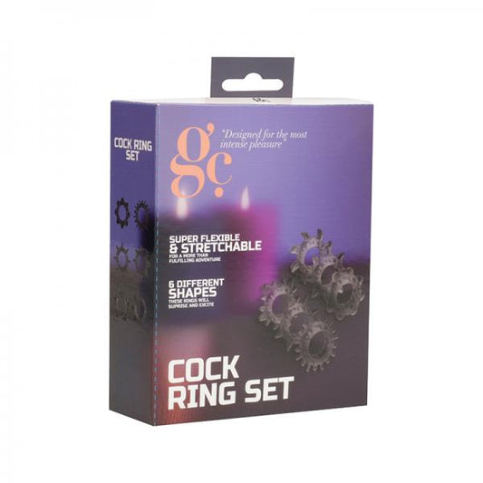 Gc Cock Ring Set - Black