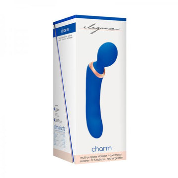 Elegance Double-ended Rechargeable Dual Motor Vibrator/massager - Blue