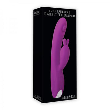 A&amp;e Eve&#039;s Deluxe Rabbit Thumper Thrusting Shaft Twirling Dual Vibe 9 Speeds And Functions Usb Rechar