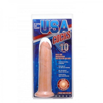 10&quot; Dildo Without Balls - Light