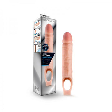 Performance - 10 Inch Cock Sheath Penis Extender - Vanilla