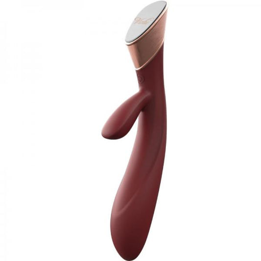 Blossom Touch Panel Rabbit Vibrator In Wine