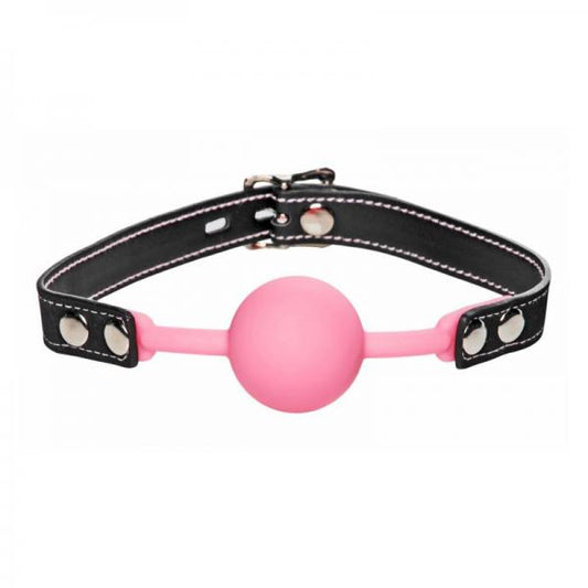 Glow Gag Glow In The Dark Silicone Ball Gag Pink