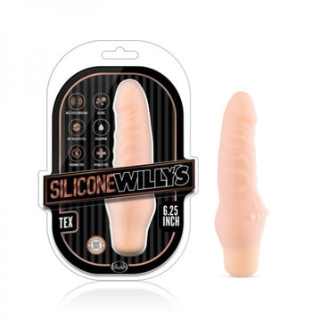 Silicone Willy&#039;s Tex 6.25&quot; Vibrating Dildo Vanilla