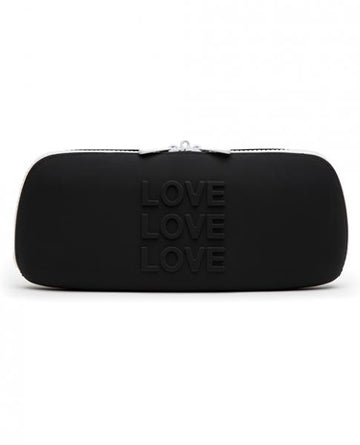 Happy Rabbit Love Medium Black Silicone Storage Bag