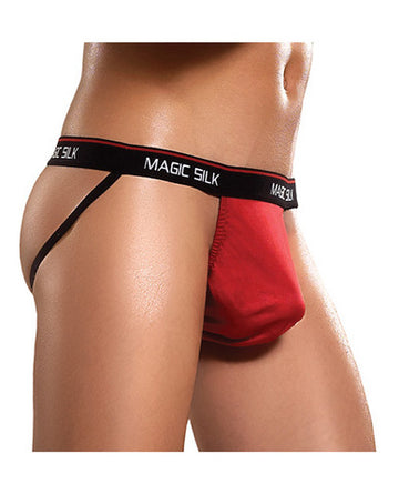 100% Silk Jock Strap Red S/M