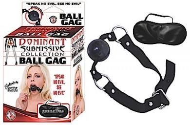 Dominant Submissive Ball Gag Black