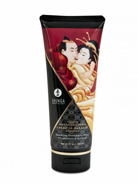 Shunga Massage Cream Sparkling Strawberry Wine 7oz