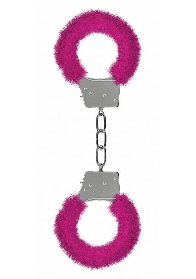 Ouch Beginners Handcuffs Furry Pink