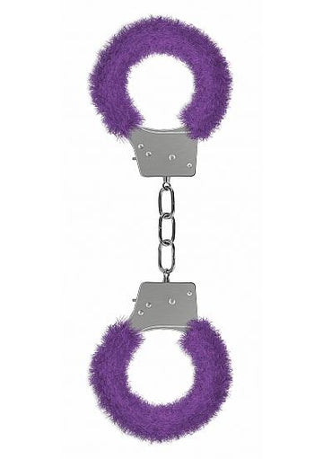 Ouch Beginners Handcuffs Furry Purple