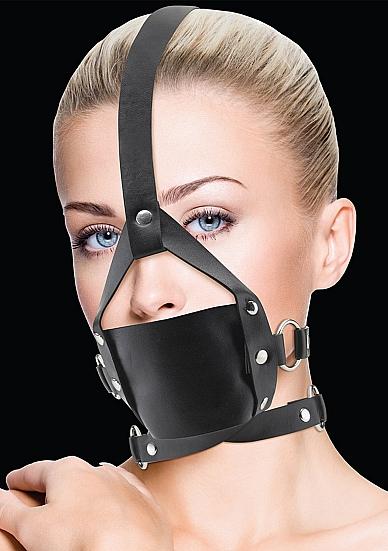 Ouch Leather Mouth Gag Black O/S