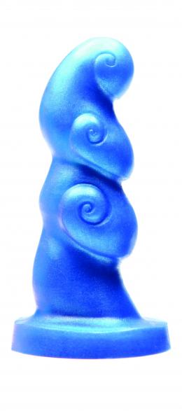 Hookah Rockabilly Blue Spiraling Dildo