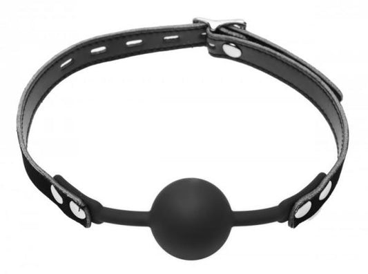 Premium Hush Locking Silicone Ball Gag